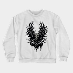 Occult Skeleton Dark Art Aesthetic Satanic Witchcraft Goth Crewneck Sweatshirt